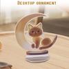 2D Flat Acrylic Cute Moon Ornament Home Decoration Desktop Ornament