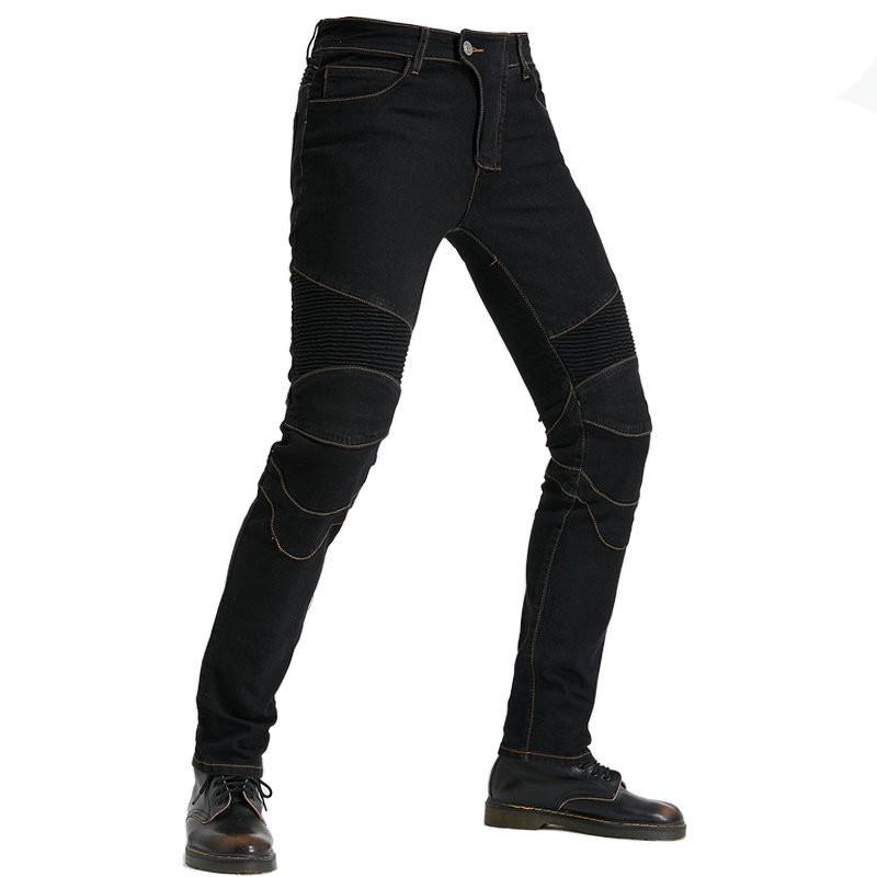 Mens Motorcycle Riding Pants Loose Straight Cut Crash Protection Gear Off-Road Racing Casual Use