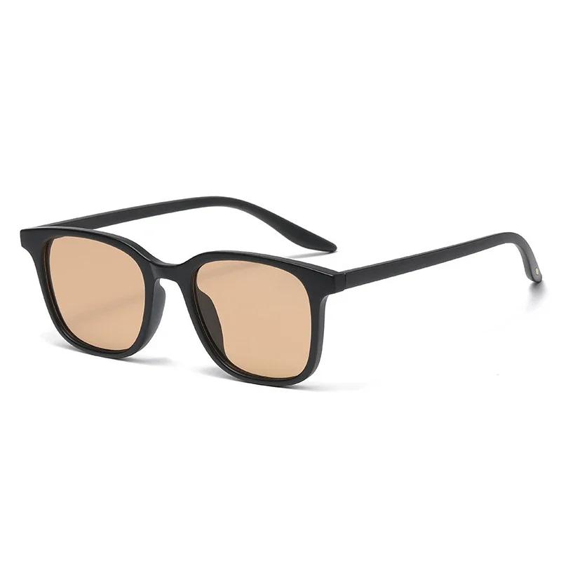 Fashion Sunglasses For Women Square Retro Contrast Color Shades Uv400 Men Trending Matte Gradient Sun Glasses Ins Popular