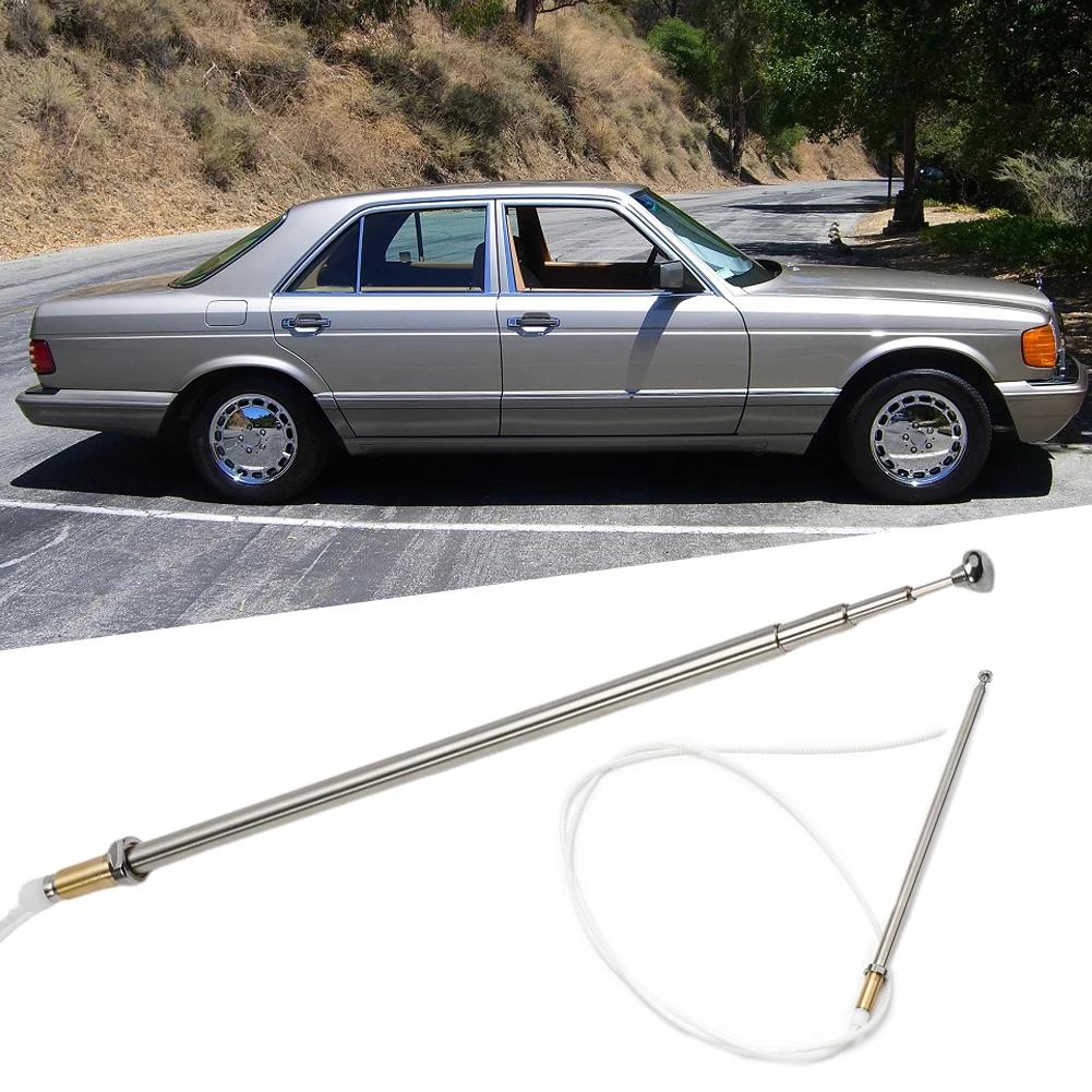 W124 W126 Car Radio Antenna For Mercedes-Benz Professional R107 Stainless Steel Accessories Mast Parts Power Durable