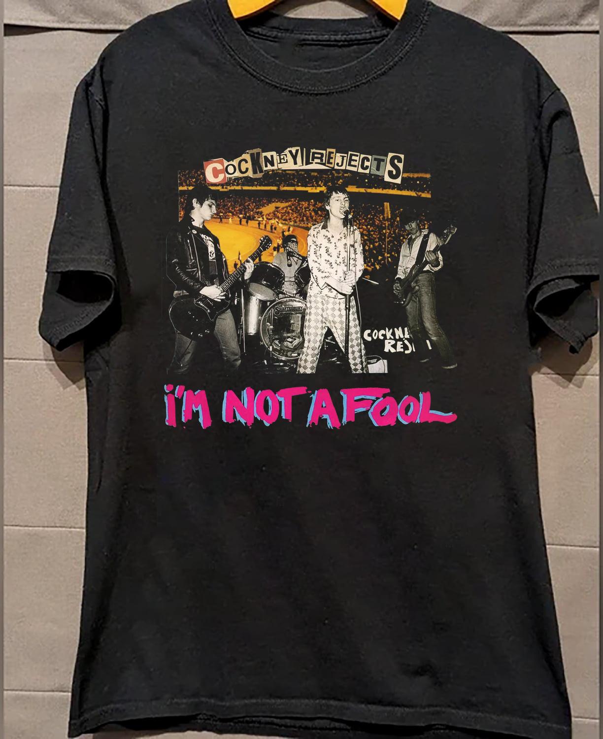 Cockney Rejects Black Cotton Shirt All size S-5XL Unisex BS976 XXXXL