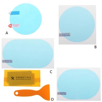 1Pair Car Anti Water Mist Film Anti Fog Coating Rainproof Hydrophobic Rearview Mirror Protective Film