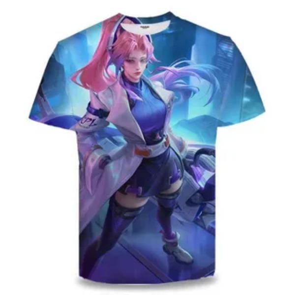 Sommer Kinderbekleidung 3D-gedruckte Cartoon Anime Serie Locker Lässig Bequemes Kurzarm-T-Shirt