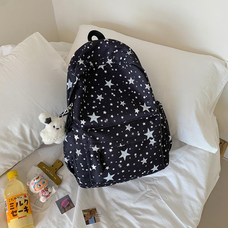 Cartable Japonais nouveau grand volume cartable fille mignon petit frais littéraire sac à dos décontracté étoile fille étudiant sac à dos