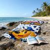 1pc Sheriff Labrador3 Beach Towel, Beach and Seaside Swimming Pool Equipment, Fashion Pattern, Rectangular, Travel Essentials