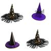 Rose Witch Hat In Red Black And Purple Perfect For Halloween Party And Costume