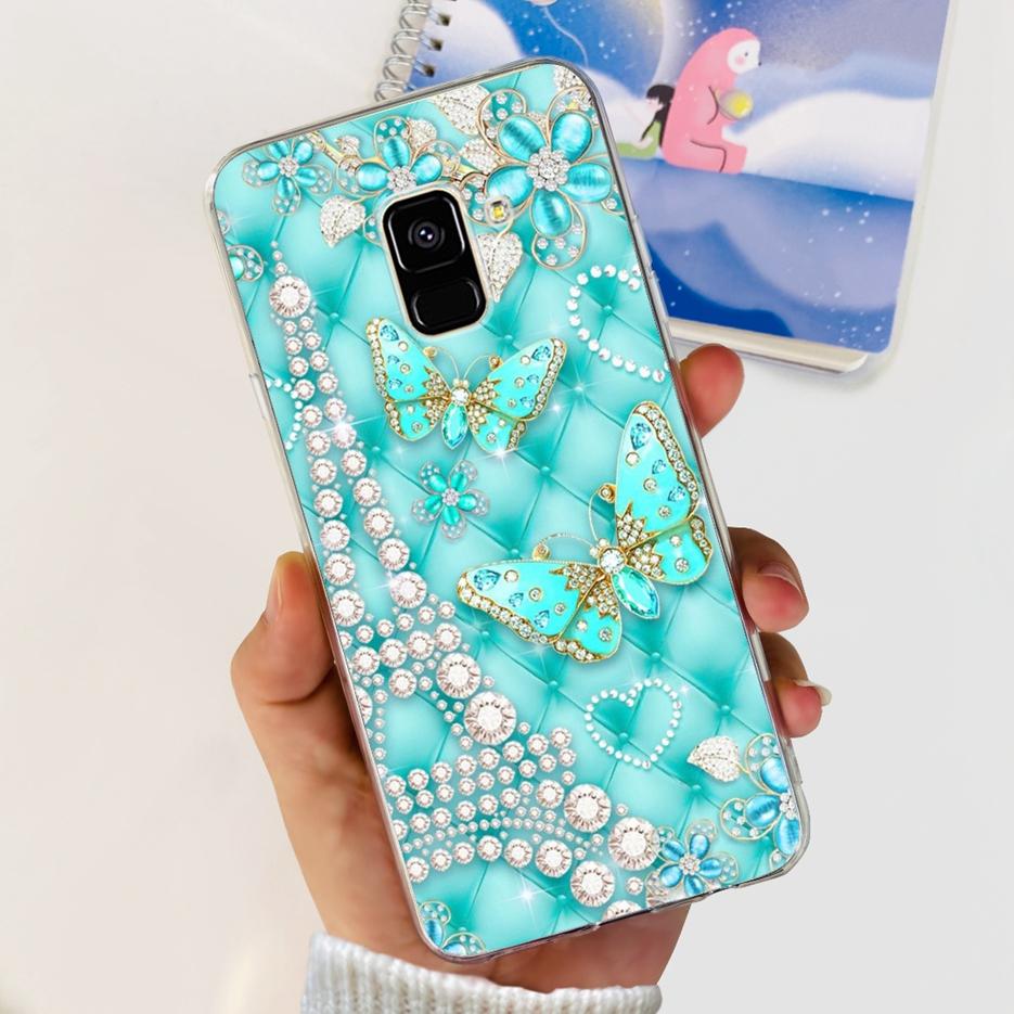 For Samsung Galaxy A8 Plus 2018 Case SM-A730F Luxury Painted Cover Soft Silicone Phone Case For Samsung A8 2018 A530F A8+ Fundas