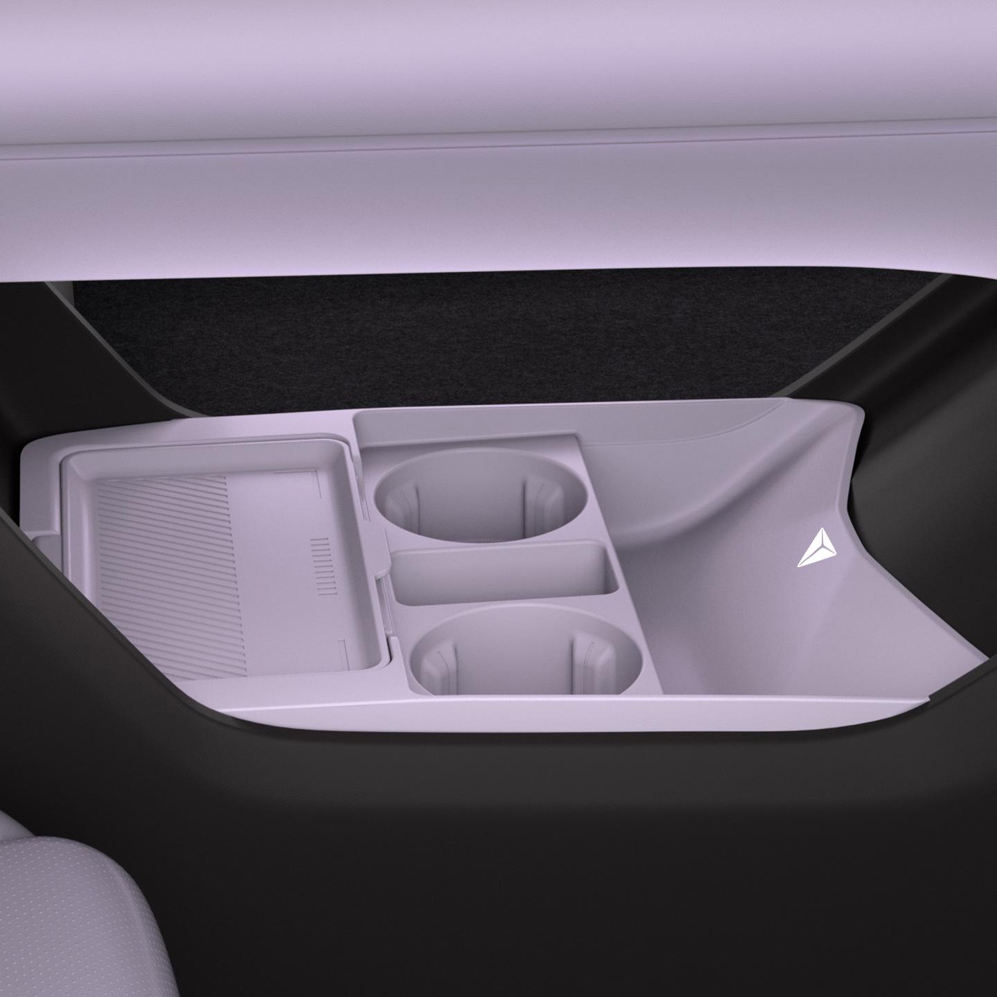 Deep Blue L06 Silicone Storage Organizer for 26 Models - Center Console Lower Layer Compartment
