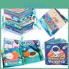 Baby Tear-resistant Cloth Book Toy With 6 Pages 12 Faces Food Fruit Traffic Early Education Cognition Toy Washable