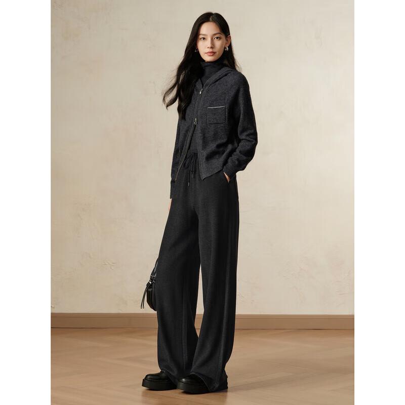 

ANNAKOO Women s Fleece-Lined Straight-Leg Casual Pants M