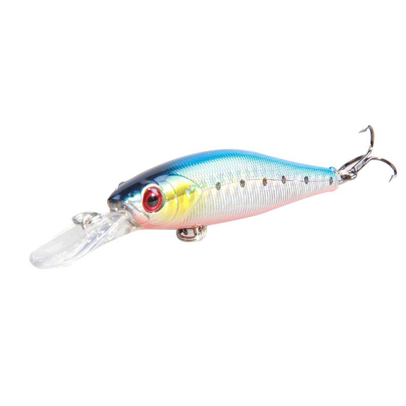new arrival CHINA fishing lure minnow artificial fishing lure 75mm 7.8g with 3d eyes minnow lure promotion (as the picture,75mm&7.8g)