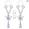 1 Pair Sexy Tassel  Butterfly Pendant Fake Nipple Ring For Women Girls Adjustable Faux Nipple Piercing Body Jewelry