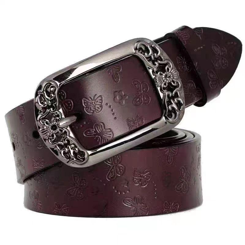 Women's Antique Style Versatile Decorative Wide Waist Belt for Jeans - Trendy High-End Accessory