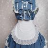 Grembiule con vita arricciata per donna Grembiule a metà Grembiule da cameriera Costume Grembiule da vita per cucina Grembiule con vita arricciata Costume Cosplay da cameriera