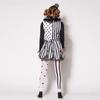 Halloween Black & White Clown Princess Dress: Ringmaster Cosplay Costume for Stage Performance
