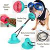 Pet Dog Molar Rope Ball Chew Toy Suction Cup Tug Toy Tooth Cleaning Bite Resistant Puppy Teething Toy