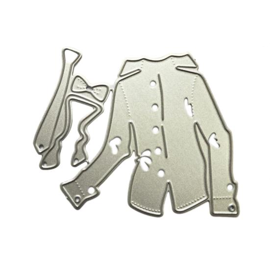 

Чоловіча Сорочка Краватка Метелик Металеві Штампи DIY Скрапбукінг Паперові Картки