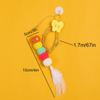 Hanging Cat Toy For Door Mounted Self-Play Elastic Rope Plush Caterpillar Feather Bell Teaser Toy For Feline Interaction