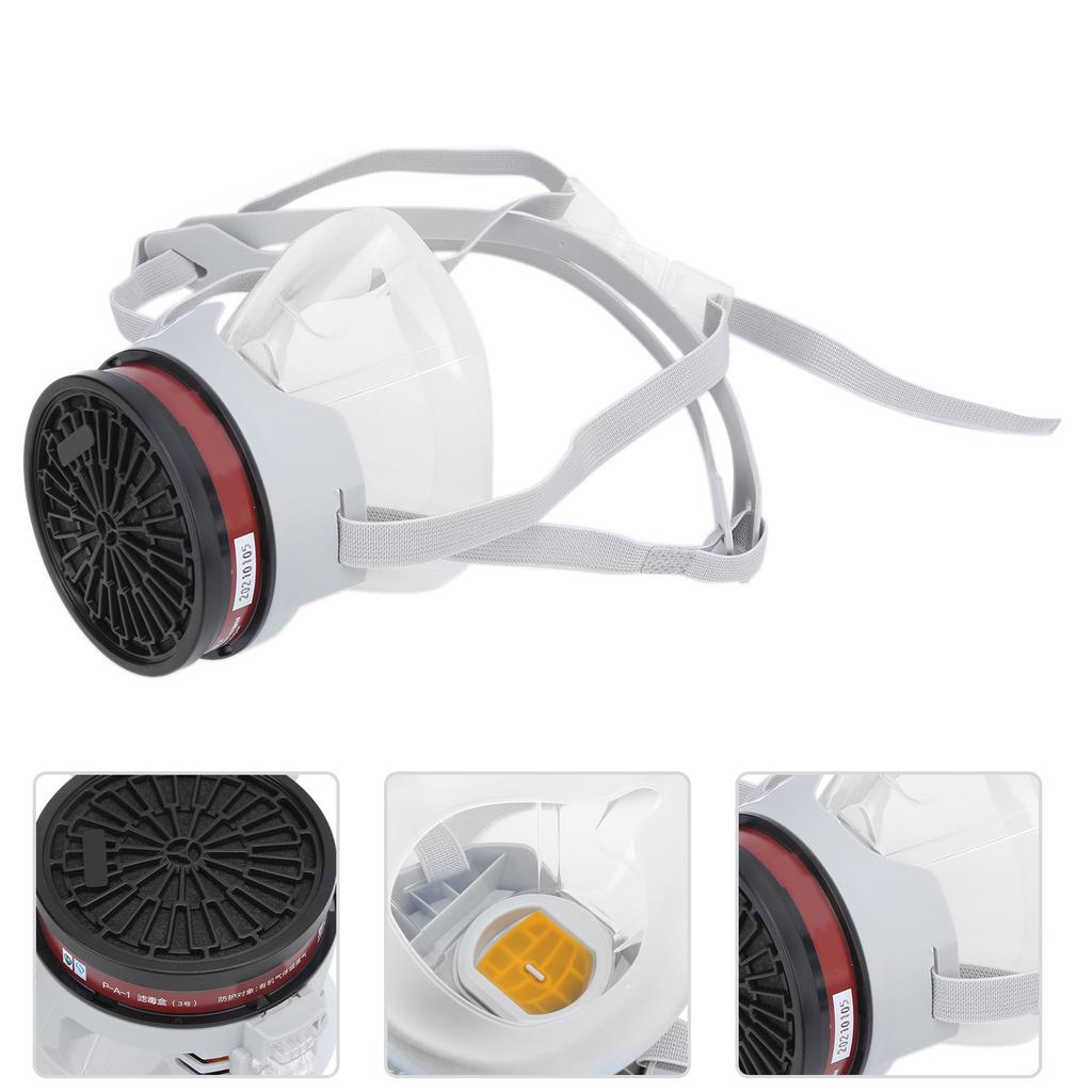 HalfFace Guard Gas Defense with No.3 Filter Box Silicone Portable for Personal Protection