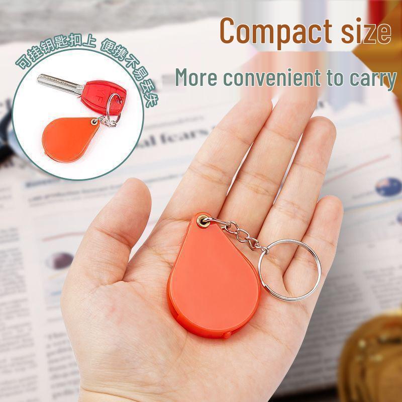 Compact, Portable Foldable Magnifying Glass for Seniors, Children, Students, and Keychains