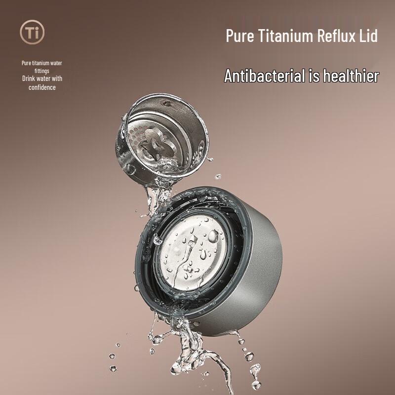 RELEA Men's Pure Titanium Tea Separation Insulated Mug