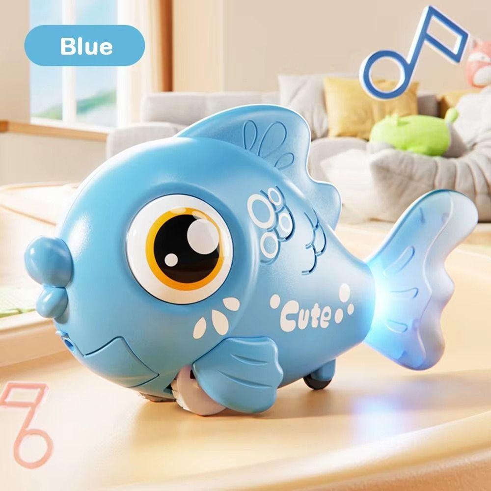 with Sound and Light Electric Fish Toy Cartoon Design Electric Swinging Fish  Kids Birthday