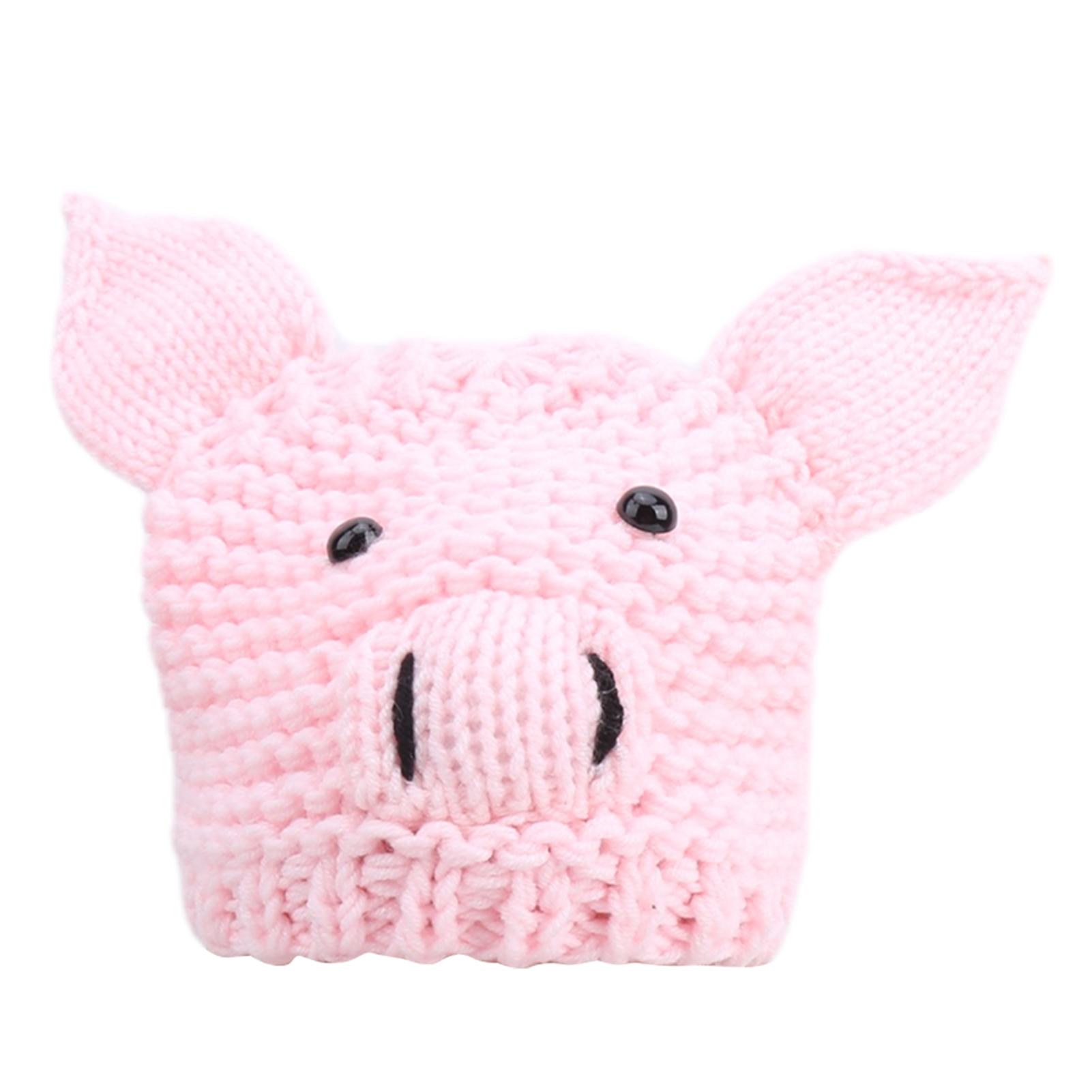 Baby Cartoon Animal Photography Hat Infant Cute Crochet Knitted Hat Props Accessory