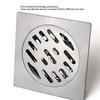 Odor Proof Square Floor Drain Magnetic Suction Core Shower Floor Drain Floor Drain  Balcony