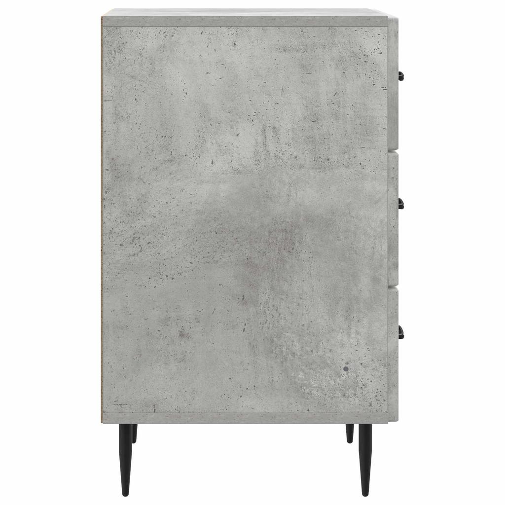 Nightstand Concrete Gray 43 x 41 x 66.5 cm Particleboard