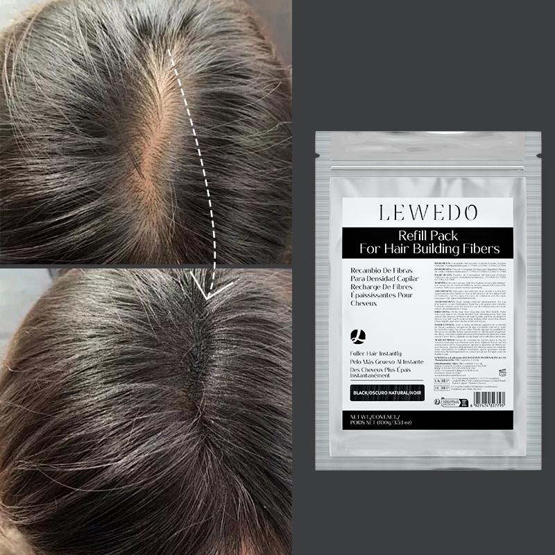 100g Queda de Cabelo Construção Fibras Capilares Misturador Camuflagem Modelagem Fibra Pós Capilares Raleamento Queratina Extensão de Cílios Preto