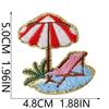 Summer Beach Party Embroidery Cloth Sticker Greet Ironing Zhang Zai Swimsuit Wave Towel Embroidery Patch Sticker