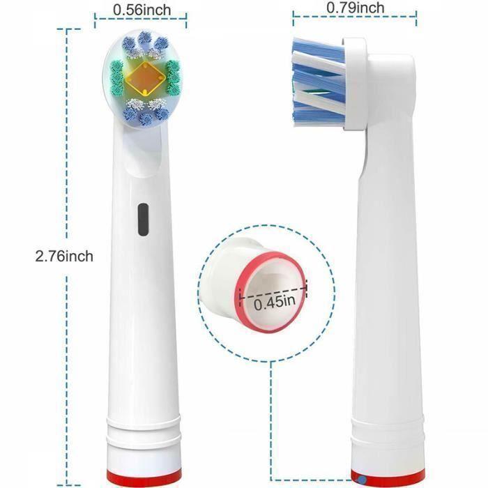16X Replacement Brush Heads Compatible with Several Models Compatible for Oral B - Made In China