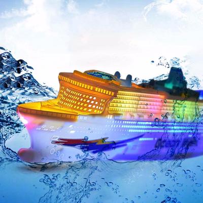 Kids Colorful Ocean Liner Ship  Electric Flashing LED Light Sound Toy