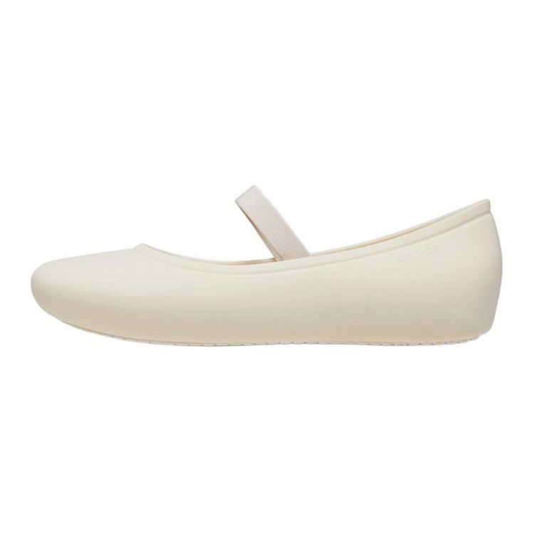 

Crocs Туфли детские с круглым носком, слипоны, нескользящие, прочные, низкие, 209429-160, белые 33