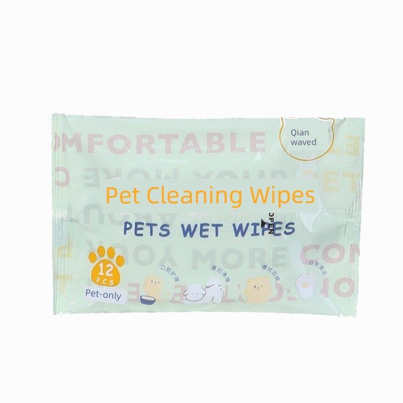 

Pet Disposable Gloves Cat Dog Bath Wipes Bath-Free Gloves Cleaning Dry Cleaning Deodorant Supplies 160 Sheets 12 smoke-pet wipes 3 packs (36 smoke)