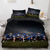 3D Print Rugby Sports Duvet Cover Set, American Football Bedding Set Queen Fashion 3pcs Comforter Microfiber Quilt Cover Double