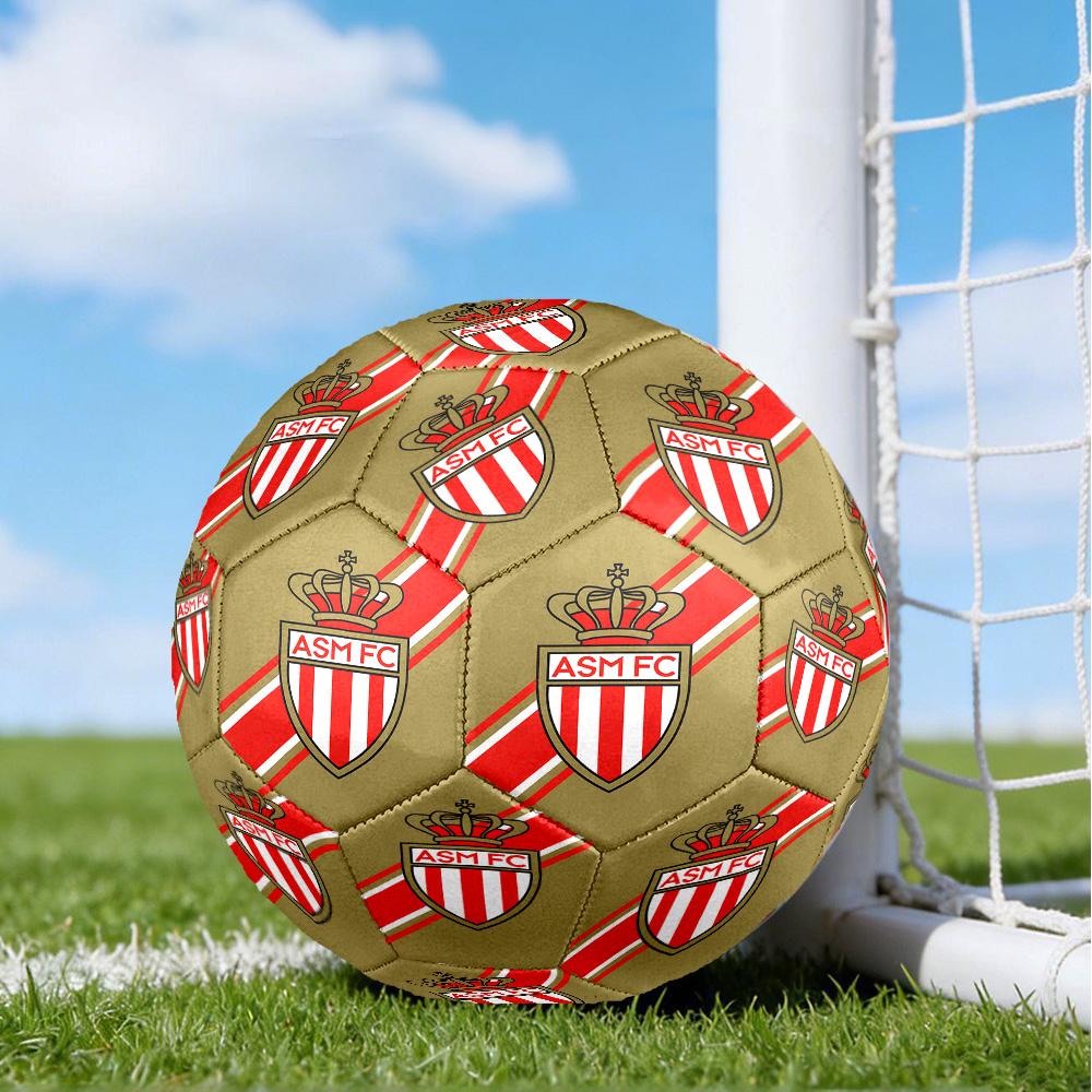 Monaco Football club Printed Size 5 Soccer Balls, High-Quality, Anti-Slip, Protective Football, A Unique Gift , Birthdays, Christmas Gifts