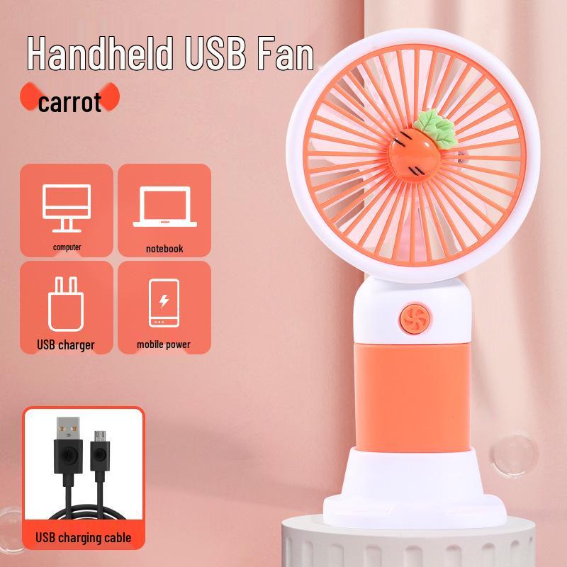Portable Logo Charging Mini Fan - Ideal for Souvenirs, Promotions, Gifts, and Student Prizes