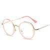 Non-Prescription Glasses Fashion Decorative Specs Pc Lenses Comfortable Round Frame Glasses For Travel Cycling Outdoor Sports
