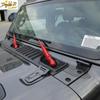 4PCS For 2018-23 Jeep Wrangler JL ABS Red Look Front Window Wiper Cover Trim New