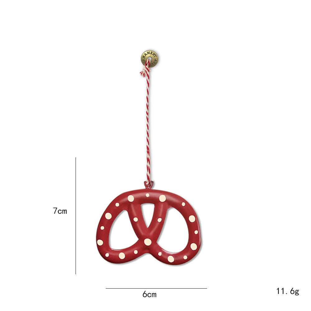 Mehrfarbige nordische Weihnachts-Hängedekoration Eisenkunst DIY Hängende Anhänger Basteln Cartoon-Soldaten Engel Tropfenornamente Foto-Requisite