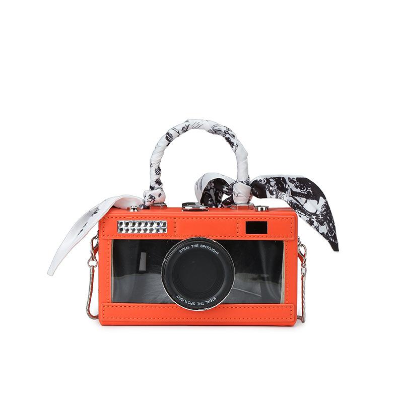 bags personality transparent camera bag 2025 new forest sweet girl foreign versatile hand-held crossbody box bag