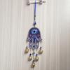 Hamsa Hand Fatima Hand Wind Chimes Good Lucky Hamsa Hanging Pendant  Outdoor Garden