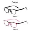 Crystal Reading Glasses For Men Women Anti Scratch Black Red