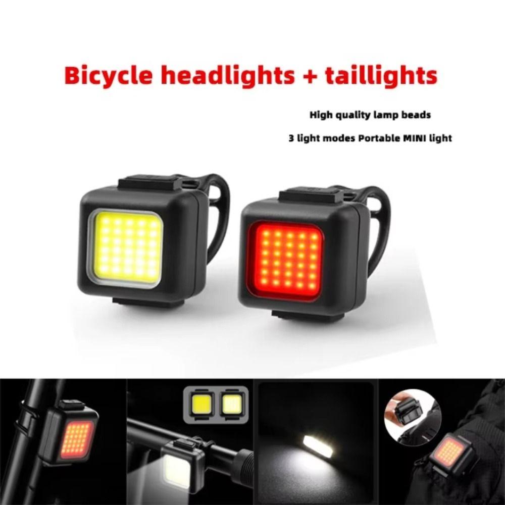 2pcs Waterproof Mountain Bike Light Super Bright Bike Lights LED Bike Lamp Road Safety