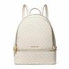 MICHAEL KORS Rhea Artificial Leather Backpack Medium Women's Vanilla White & Milk White 35S5GRAB2B-LT CRM MULTI