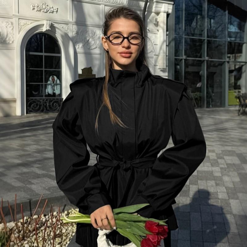 French Niche 2026 Fall Winter Trench Coat Women Slim Fit Versatile Commute Outerwear