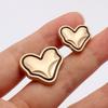 10Pcs Cute Champagne Heart Buttons - Blouse Knitted Sweater Wool Cardigans DIY Craft Button Women's Clothing Sewing Accessories