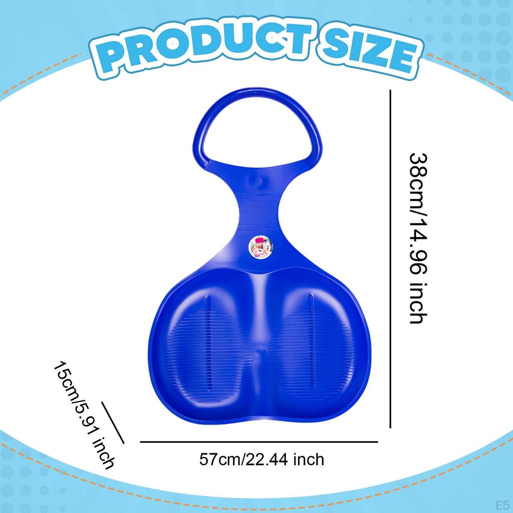 Kids Snow Sled Board, Lightweight, for Grass And Outdoors, 38 X 57 15 Cm.