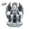 3D Printed Pla Crafts Throne Cthulhu Statue Gothic Resin Figurine for Shelf & Desk Niche Hobbyist Gifts Decor Tentacle Monsters Dark Fantasy